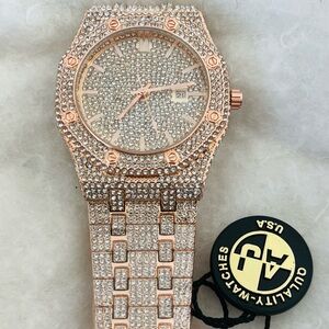 Rose Gold Diamond Watch